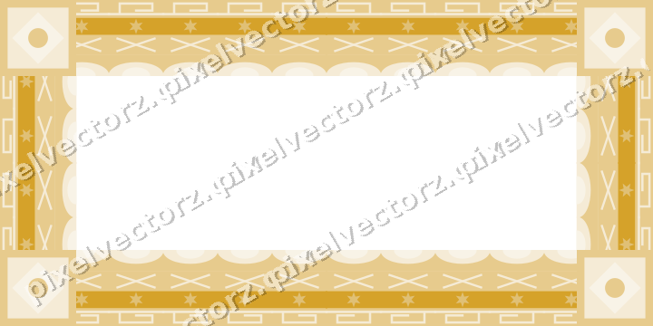Decorative picture frame border in dark blue and amber with greek key