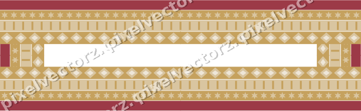 Decorative picture frame border in dark pink and red with star band