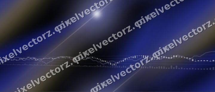 Nahtloser Neon Diagramm Hintergrund in Blau und Bernstein