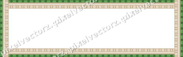 Decorative picture frame border in lime and yellow with dentil
