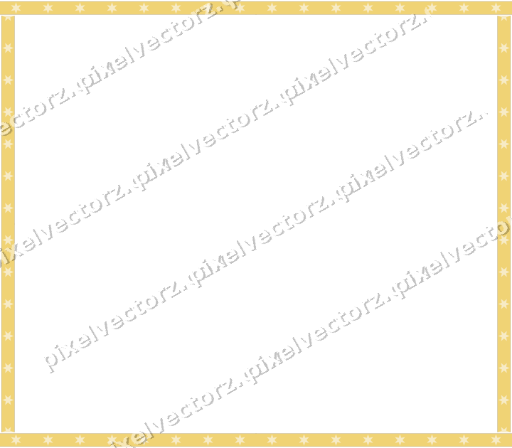Decorative picture frame border in dark blue and amber with star band