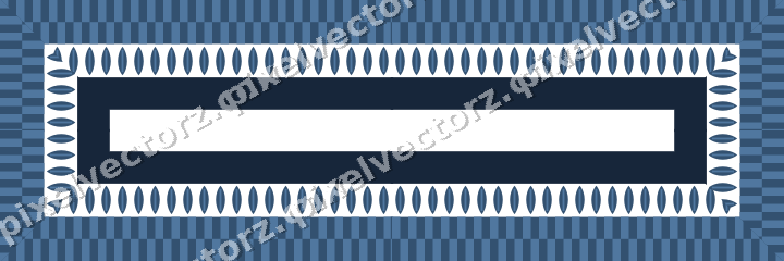 Decorative picture frame border in dark blue with leaf moulding