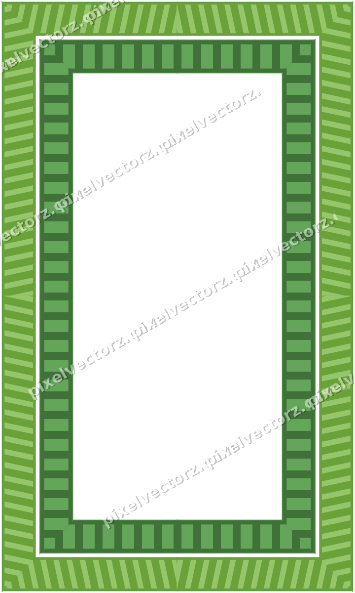 Decorative picture frame border in lime and yellow with diagonal band
