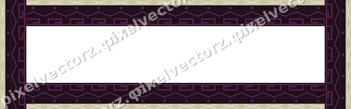 Decorative picture frame border in dark magenta and lime with dot row