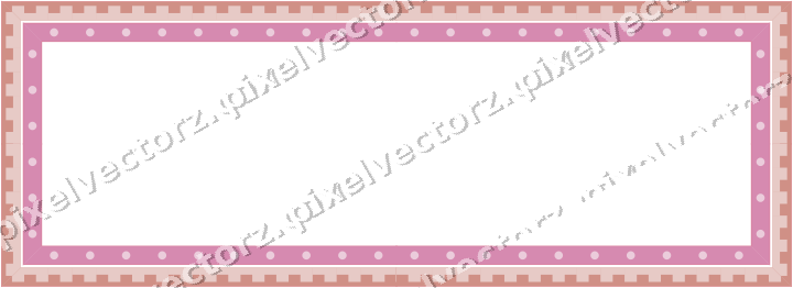 Decorative picture frame border in pale pink with step band