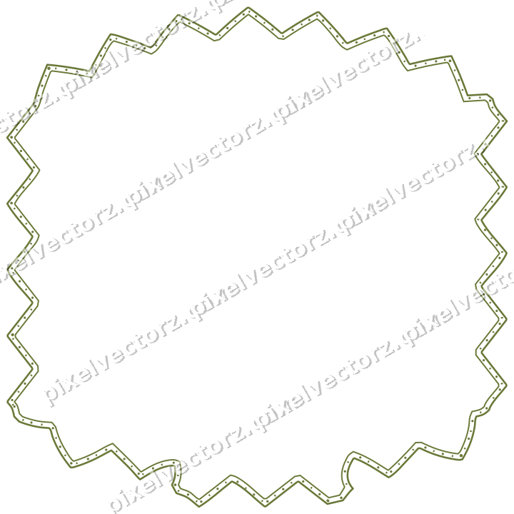 Decorative line art frame in lime and pink with label plaque