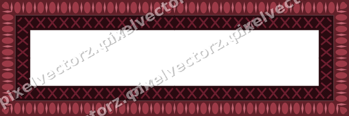Decorative picture frame border in dark pink and red with egg and dart