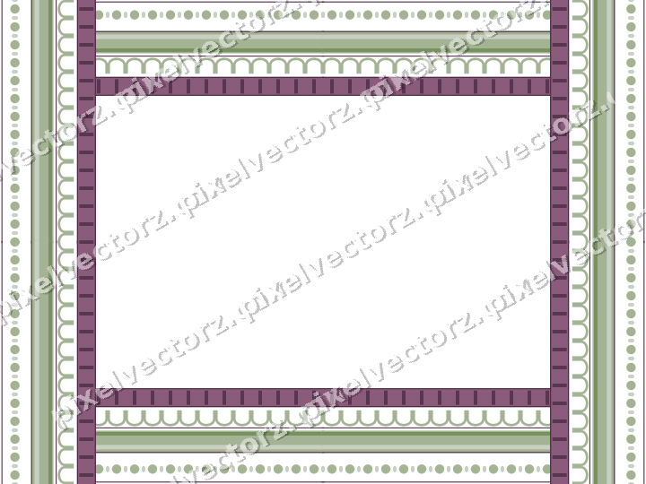 Decorative picture frame border in dark magenta with arcade frieze