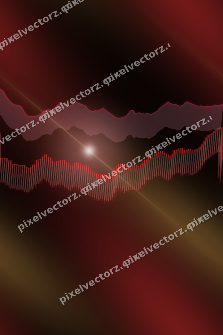 Nahtloser Neon Diagramm Hintergrund in Rot und Orange