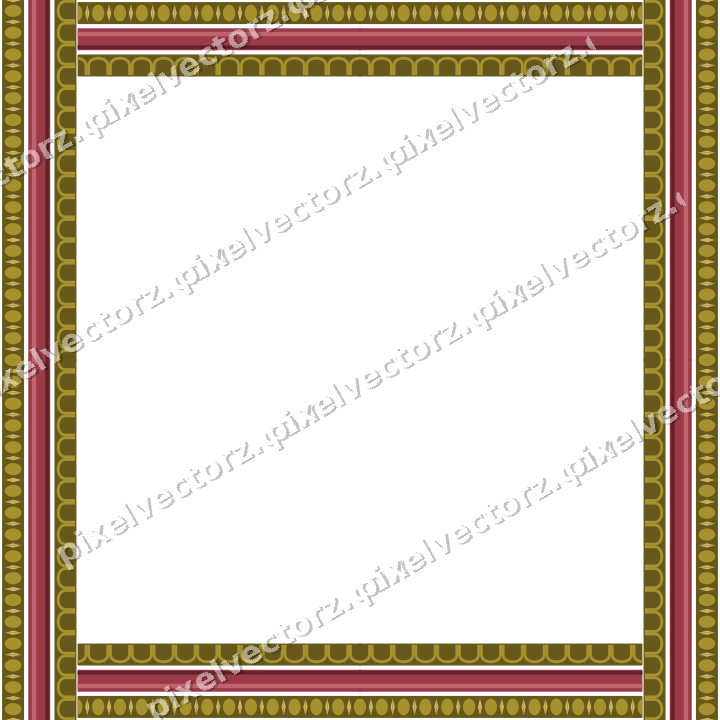 Decorative picture frame border in dark pink and red with egg and dart