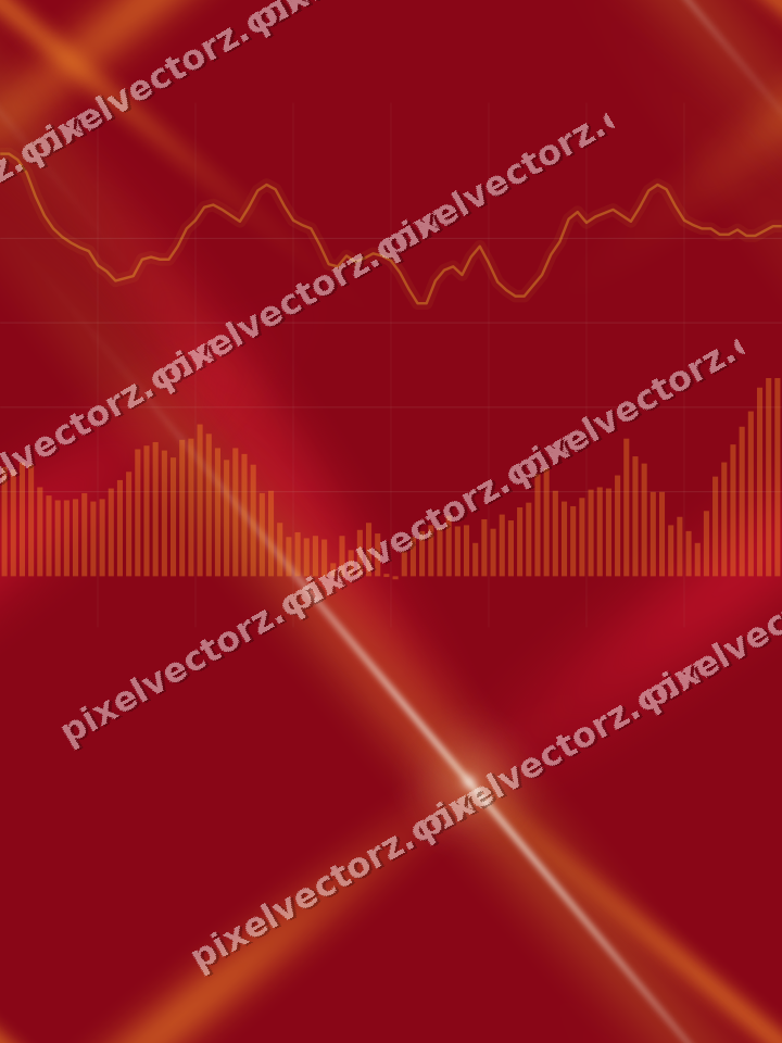 Nahtloser Neon Diagramm Hintergrund in Orange und Bernstein