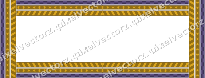Decorative picture frame border in amber and purple with star band