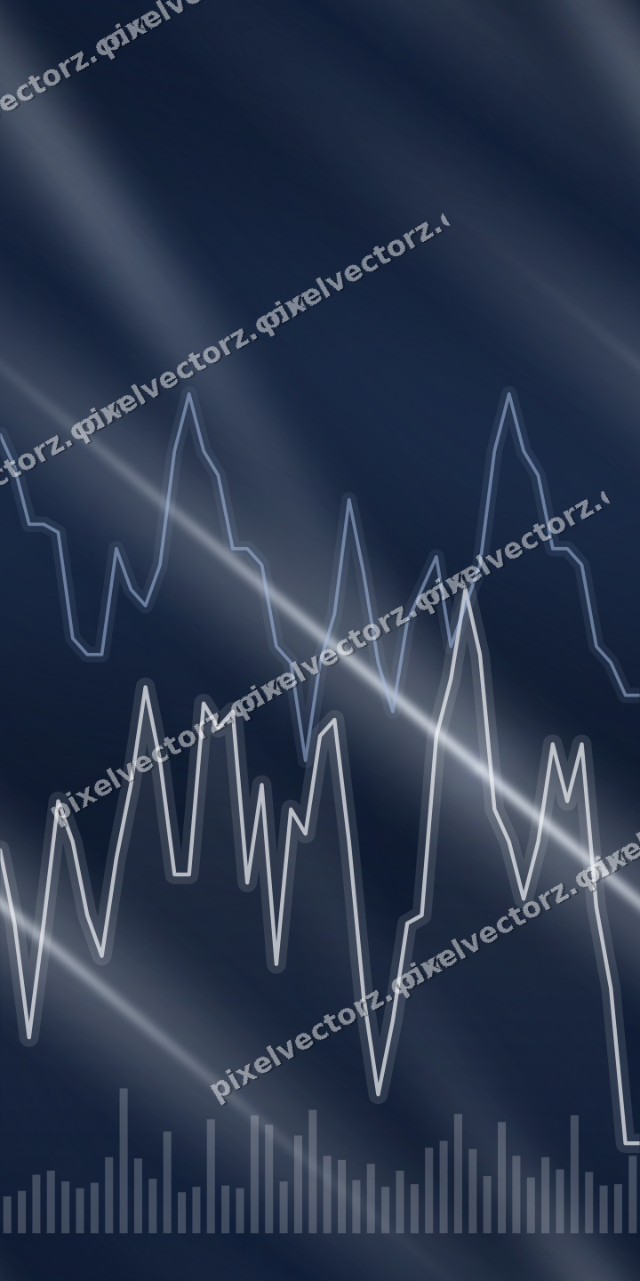 Nahtloser Neon Diagramm Hintergrund in Dunkelblau und Weiß