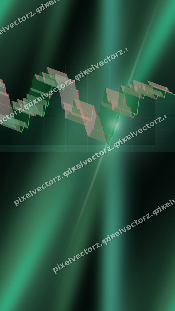Nahtloser Neon Diagramm Hintergrund in Grün und Petrol