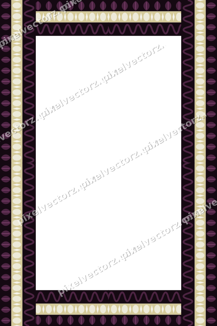 Decorative picture frame border in dark magenta with leaf moulding