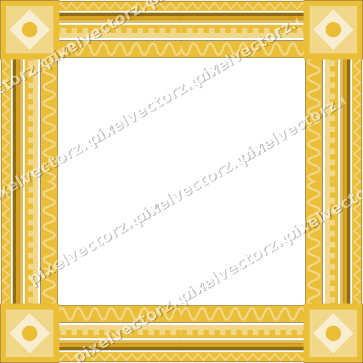 Decorative picture frame border in amber and purple with zigzag