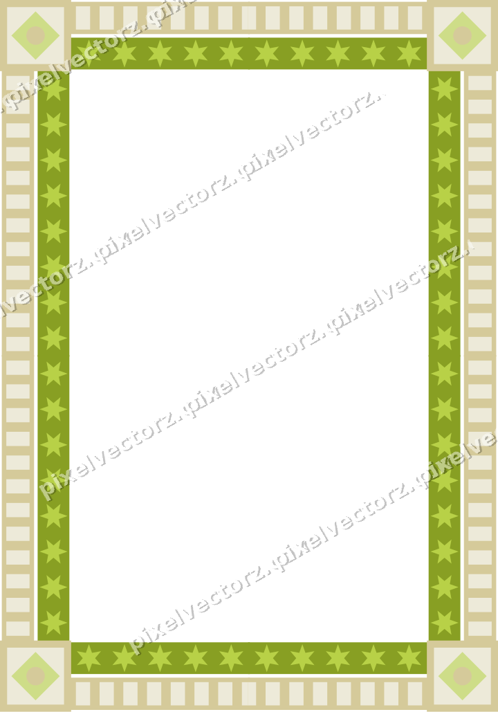 Decorative picture frame border in dark magenta and lime with dentil