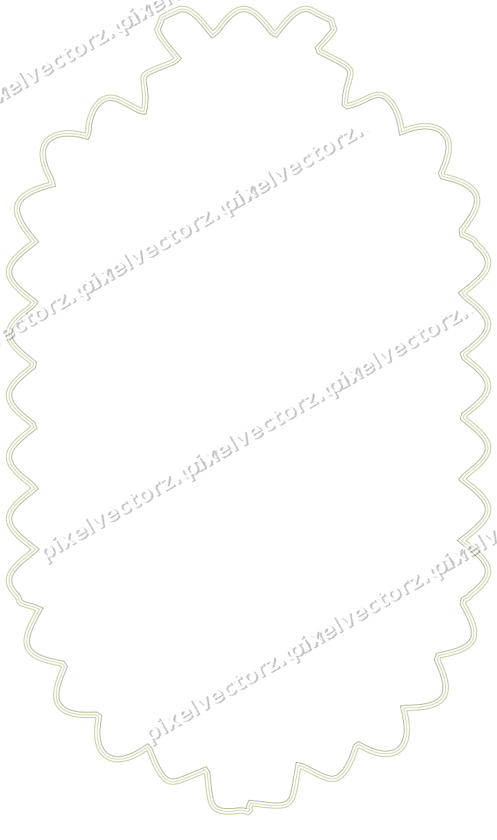 Decorative line art frame in lime and pink with label plaque