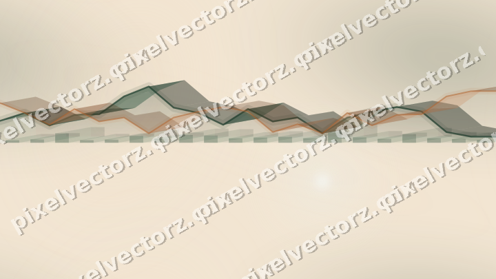 Nahtloser Pastell Diagramm Hintergrund in Dunkelgrün und Orange