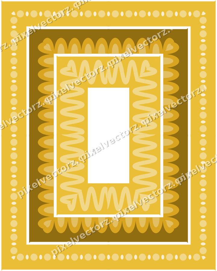 Decorative picture frame border in amber and purple with bead and reel