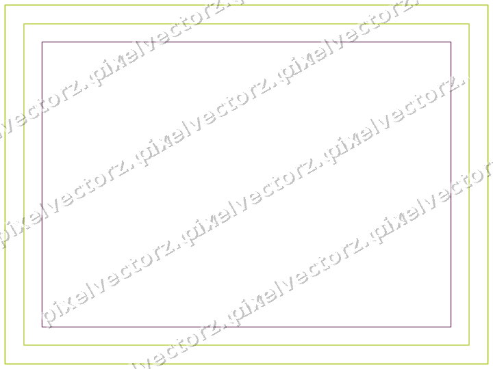Decorative line art frame in dark magenta and lime with label plaque