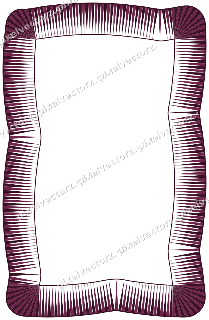 Decorative line art frame in lime and pink with label plaque