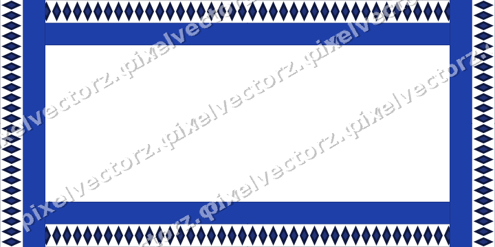Decorative picture frame border in amber and blue with diamond band