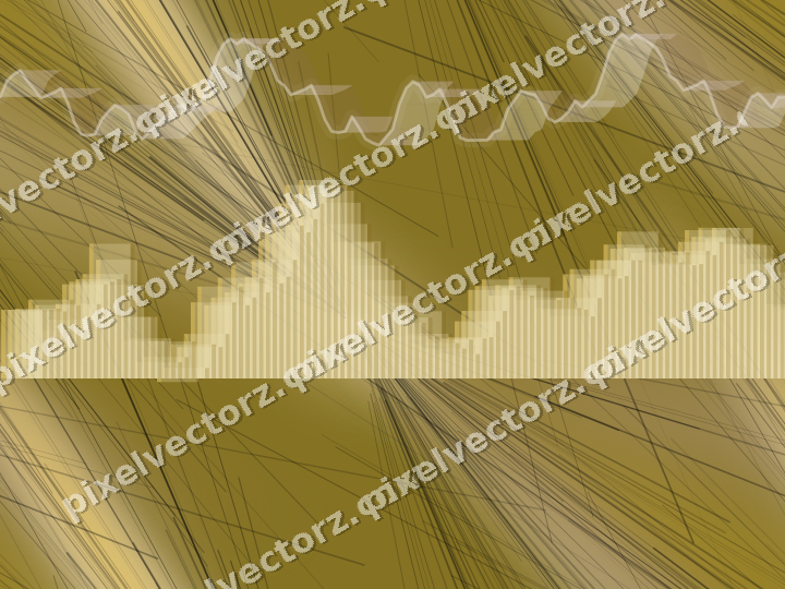 Nahtloser Neon Diagramm Hintergrund in Bernstein und Blassorange