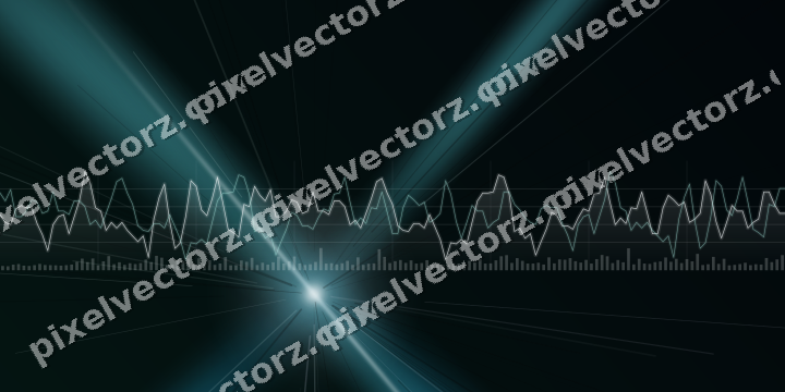 Leuchtender Neon Diagramm Hintergrund in Türkis und Petrol