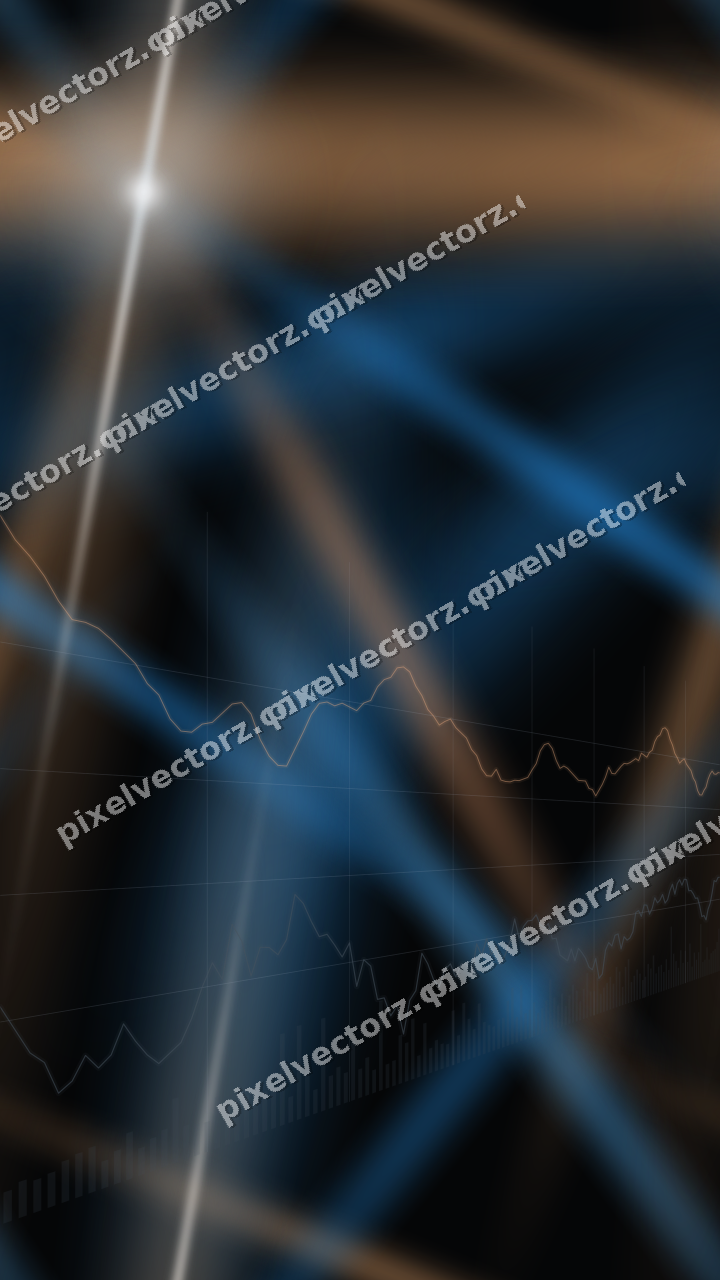 Nahtloser Neon Diagramm Hintergrund in Blau und Orange