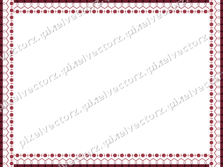 Decorative picture frame border in dark pink and red with ring chain