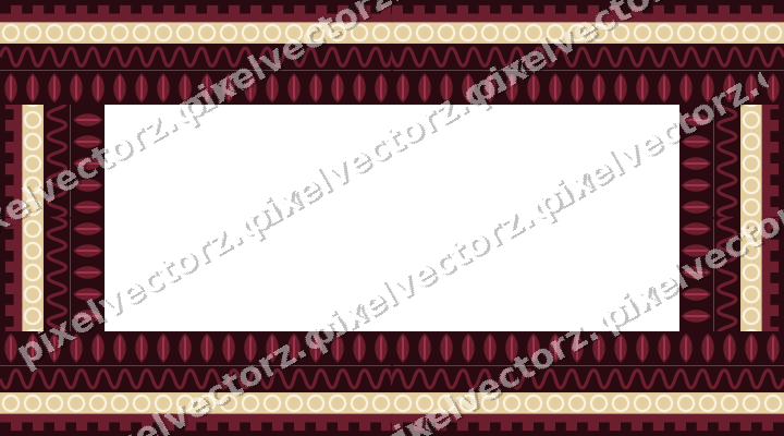 Decorative picture frame border in dark pink and red with step band