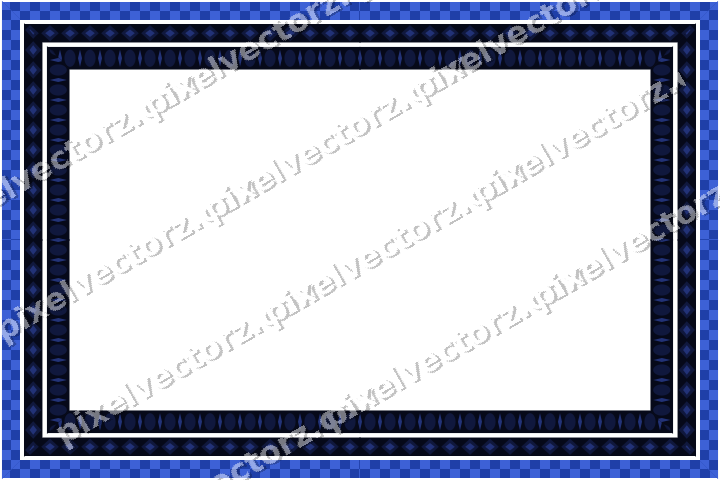 Decorative picture frame border in amber and blue with diamond band