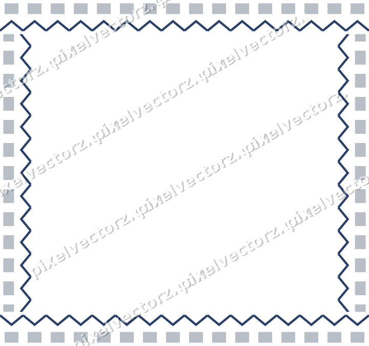 Decorative picture frame border in dark blue and white with dentil