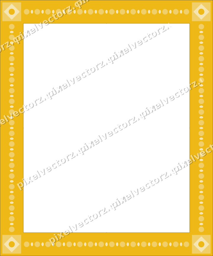 Decorative picture frame border in amber and blue with bead and reel