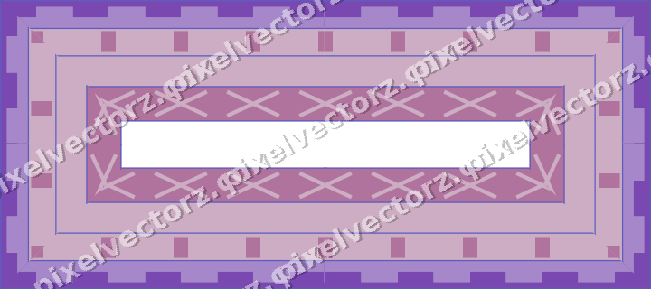 Decorative picture frame border in purple and blue with step band