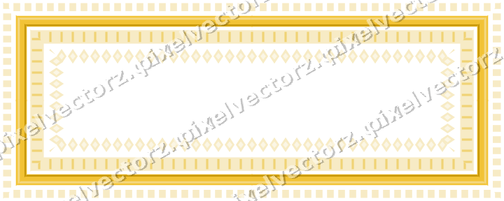 Decorative picture frame border in dark blue and amber with dentil