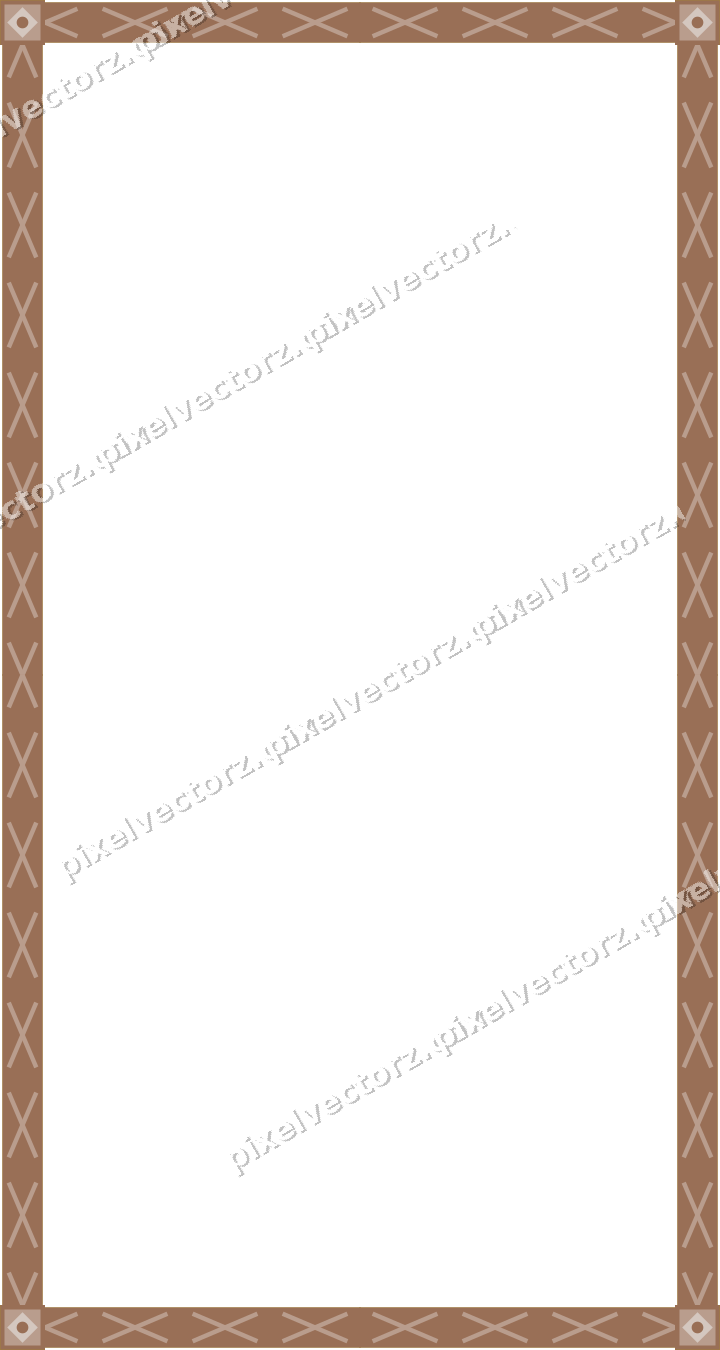 Decorative picture frame border in amber with cross band