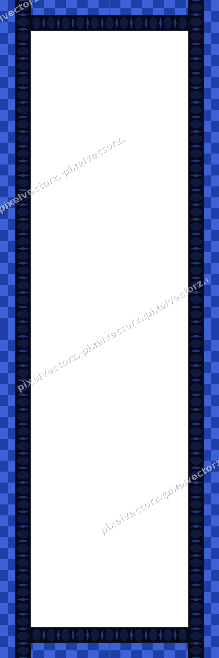 Decorative picture frame border in amber and blue with egg and dart