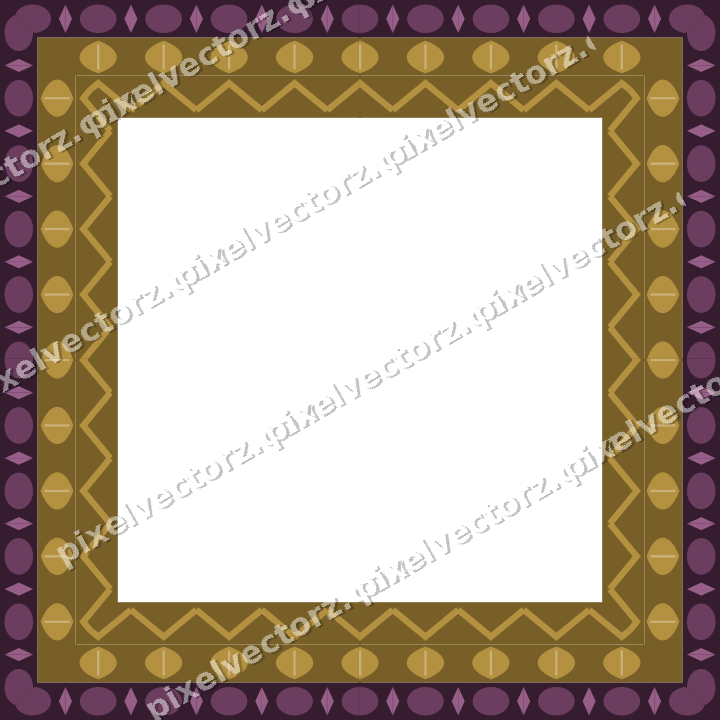 Decorative picture frame border in dark magenta with leaf moulding