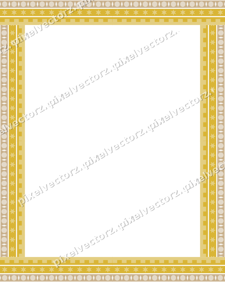 Decorative picture frame border in lime and yellow with egg and dart