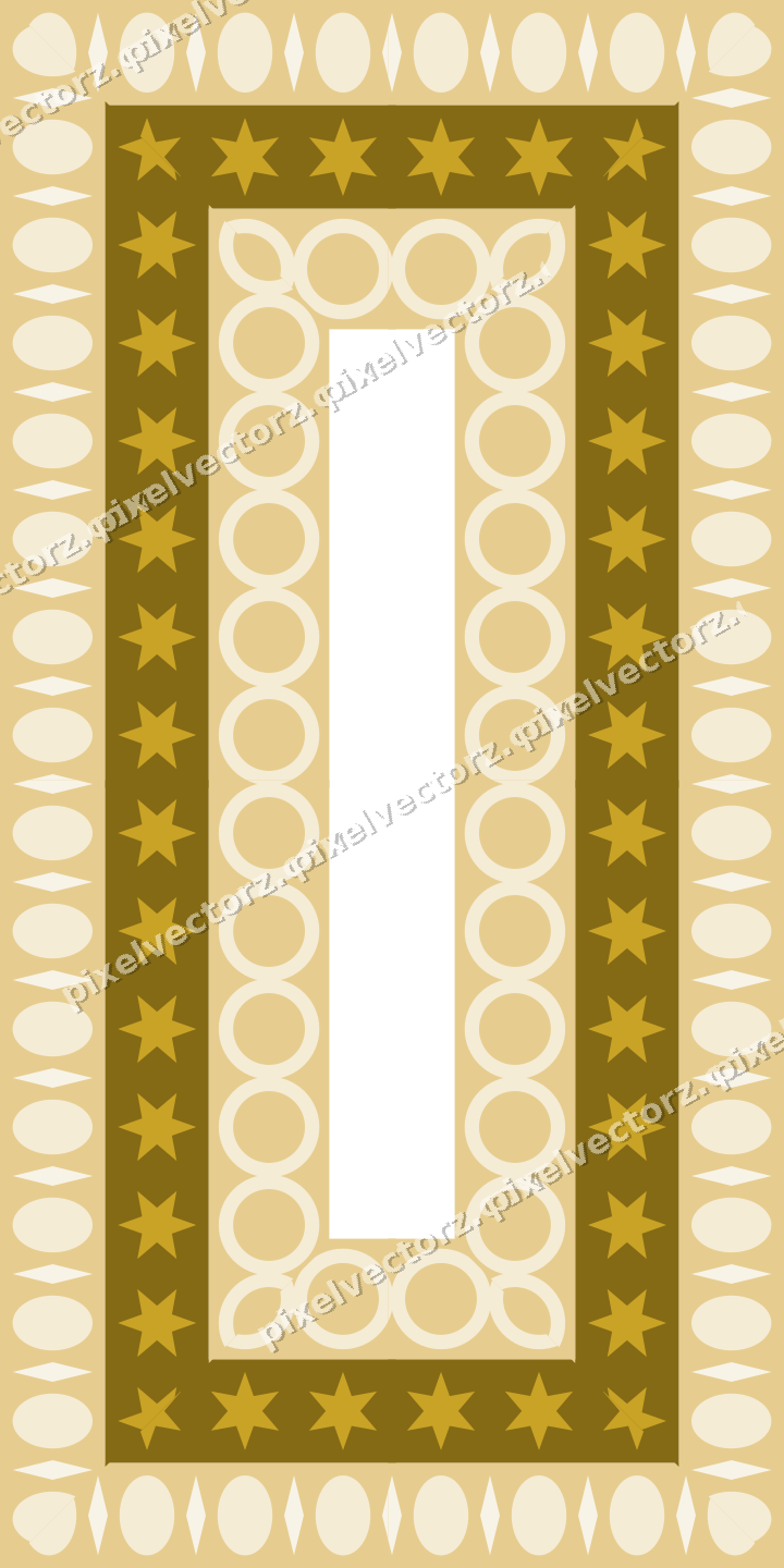 Decorative picture frame border in dark green with egg and dart