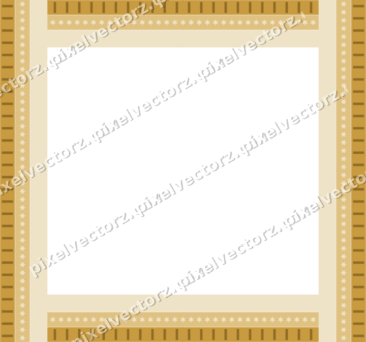 Decorative picture frame border in dark pink and amber with star band