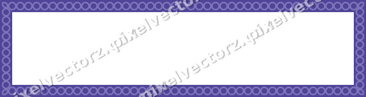 Decorative picture frame border in blue and cyan with ring chain