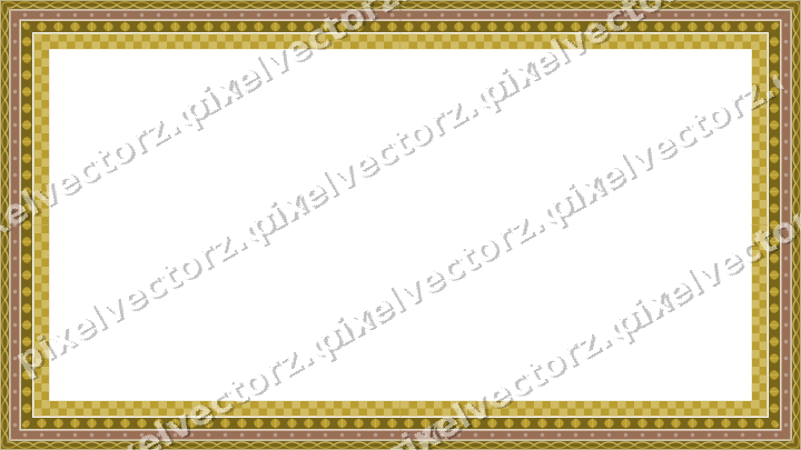 Decorative picture frame border in amber and pale orange with dot row