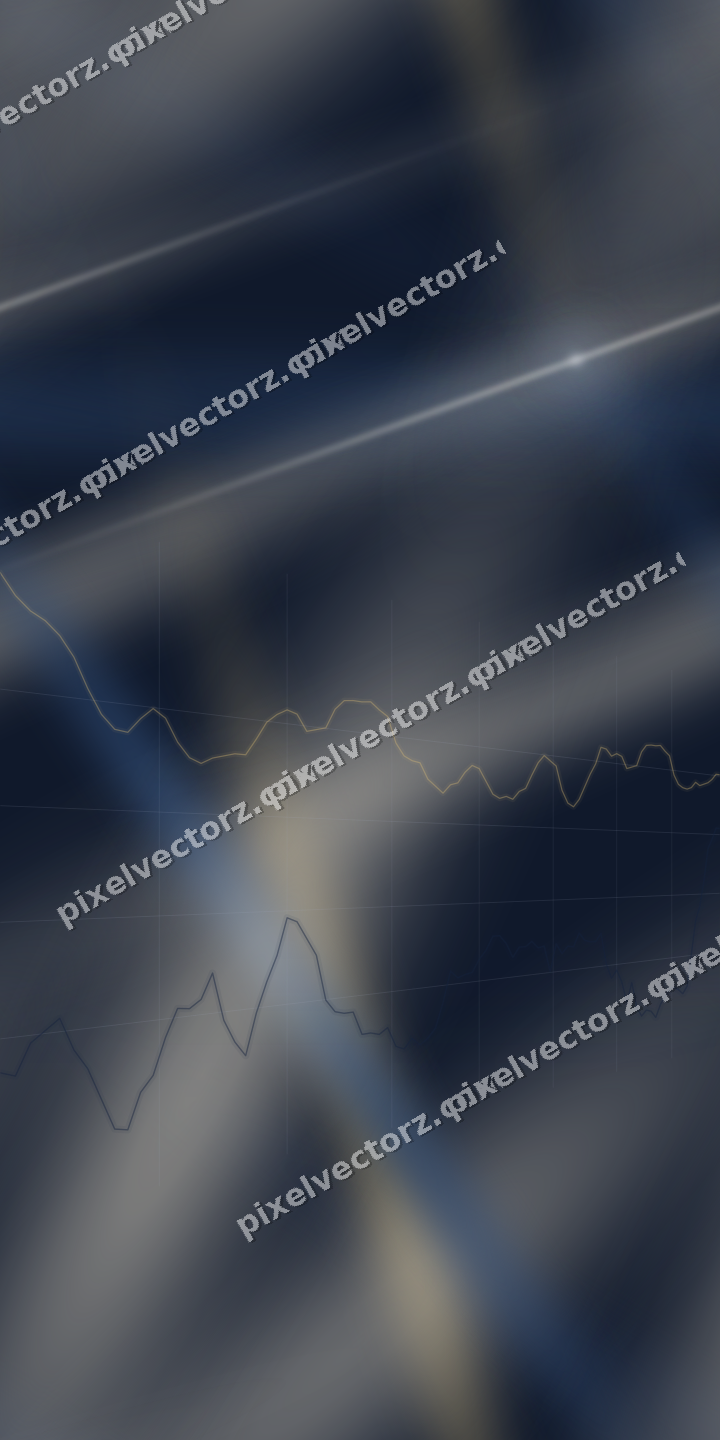 Nahtloser Neon Diagramm Hintergrund in Dunkelblau und Bernstein