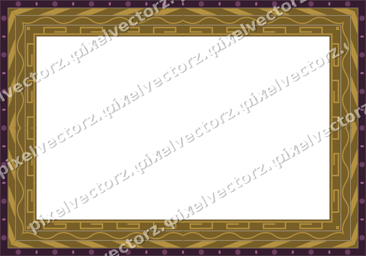 Decorative picture frame border in dark magenta with diagonal band