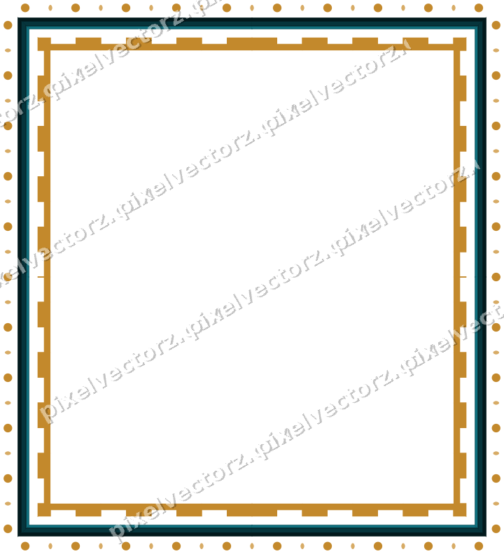 Decorative picture frame border in amber with bead and reel