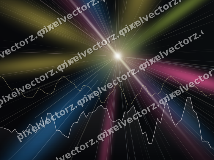 Leuchtender Neon Diagramm Hintergrund in Limette und Bernstein