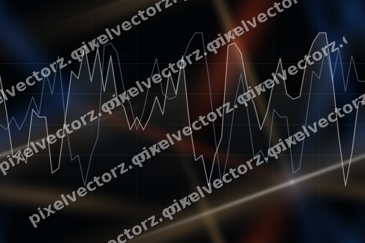 Nahtloser Neon Diagramm Hintergrund in Blau und Rot